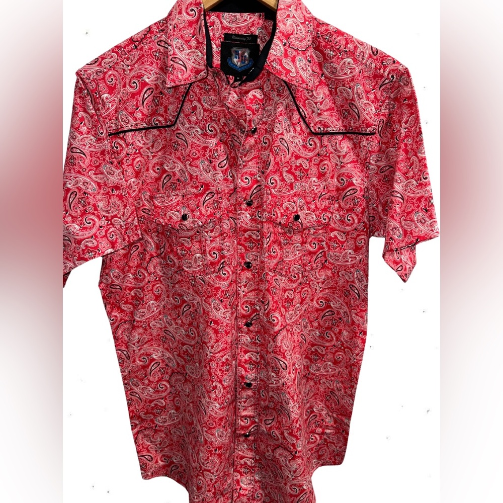 Men’s RU Western Dress Shirt University Fit Size M